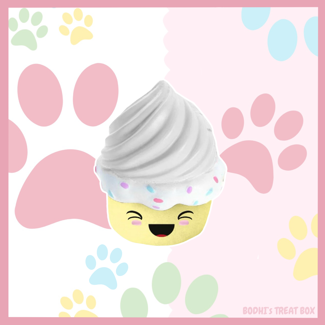 🐶 | Squeaky Latex CupCake Dog Toy