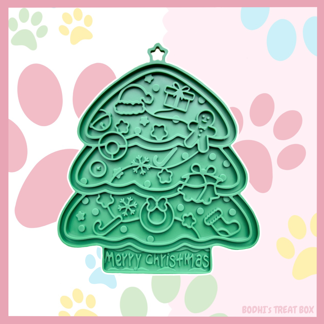 Green Merry Christmas Tree Lick Mat 🎄