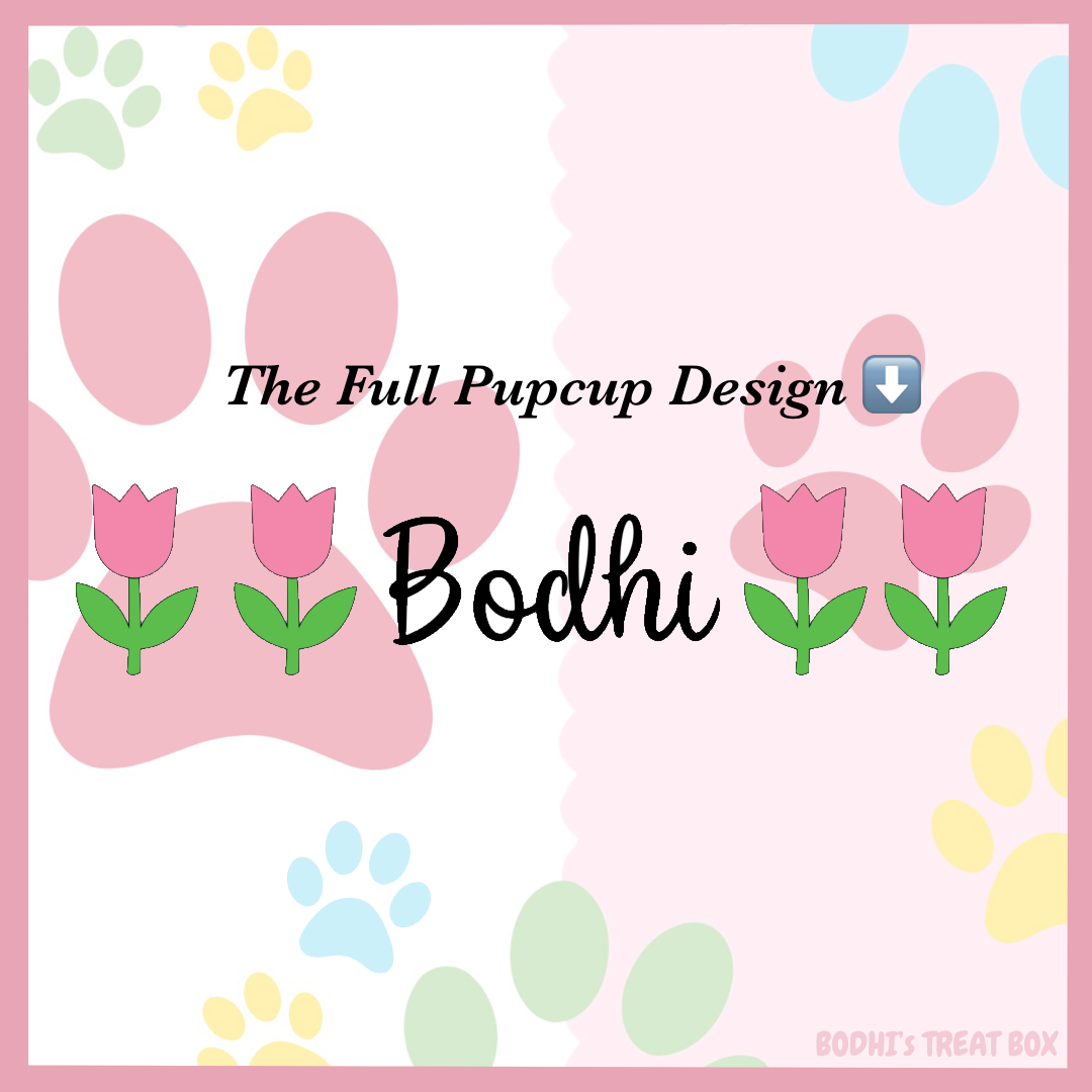 🌷 | Spring Personalised Pupcup - (Milkshake add ons available!)