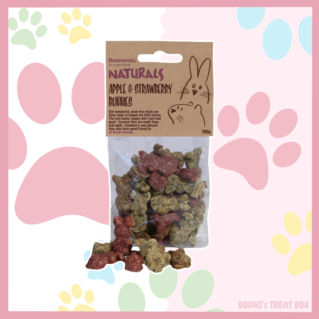 ๐ | Rosewood Apple & Strawberry Bunnies - 100g Bag