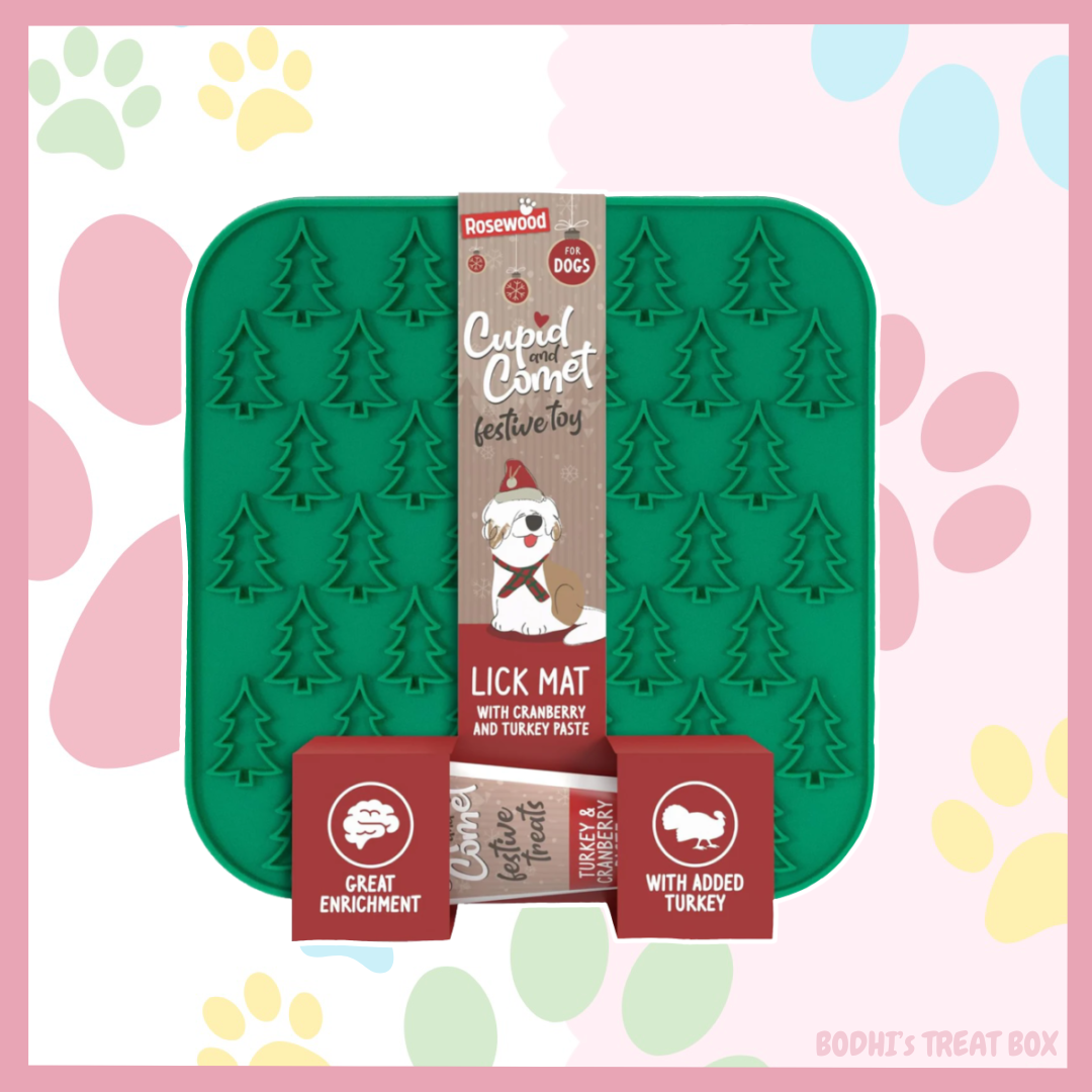 Christmas Tree LickMat with Turkey & Cranberry Paste 75g 🎄