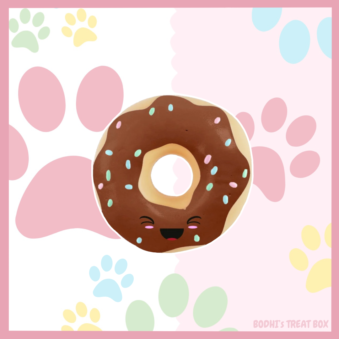🐶 | Squeaky Latex Donut Dog Toy