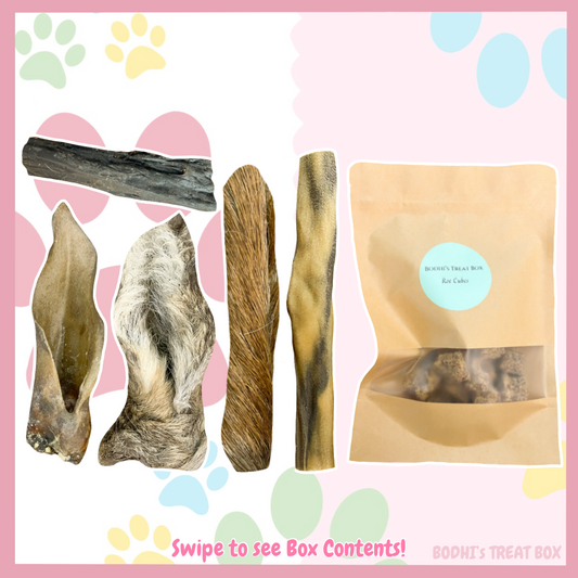 💝 | Venison Deer Box Natural Treat Bundle - (11+ Treats)