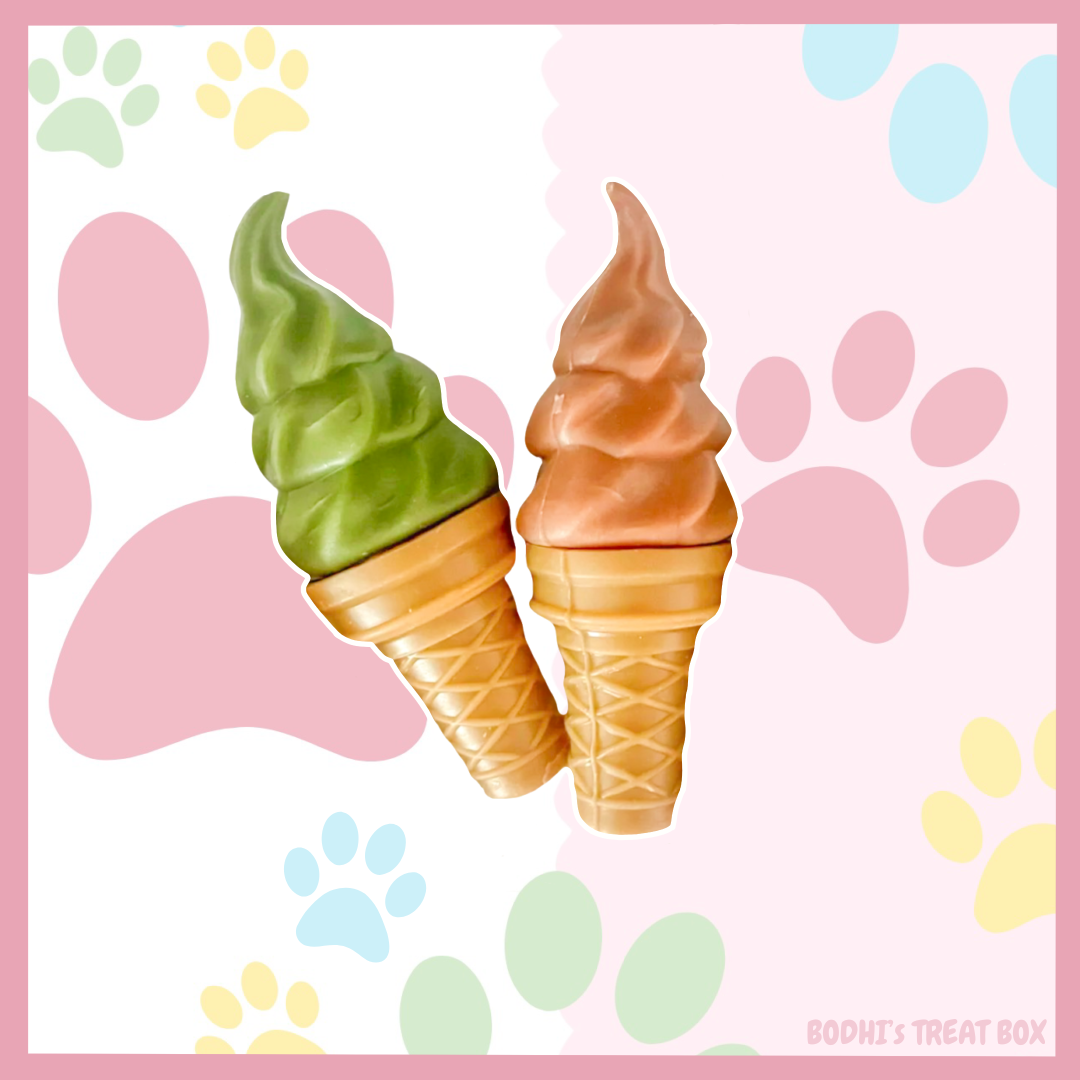 🍦 | Veggie Ice Cream Cone Chews - Apple & Strawberry