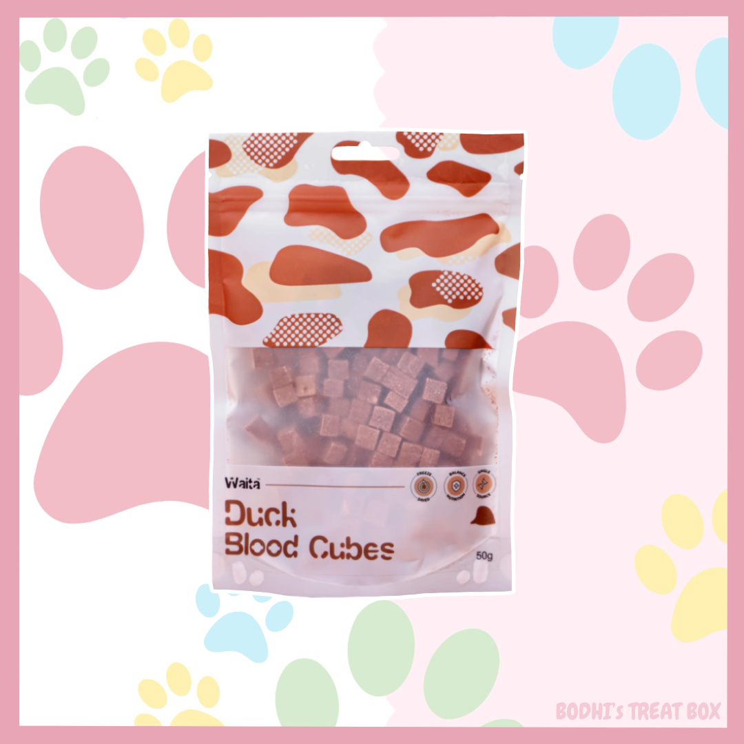 🦆 | Waita Freeze Dried Duck Blood Cubes - 50g Bag