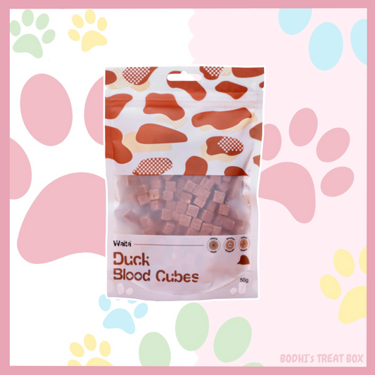 🦆 | Waita Freeze Dried Duck Blood Cubes - 50g Bag