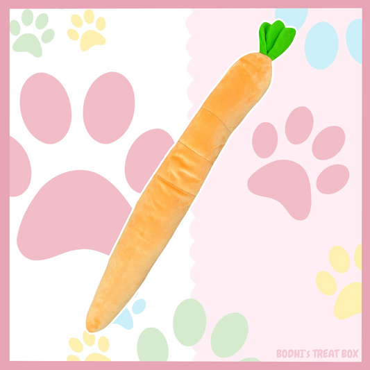 🌷 | XL Squeaky Carrot Dog Toy - (80cm)
