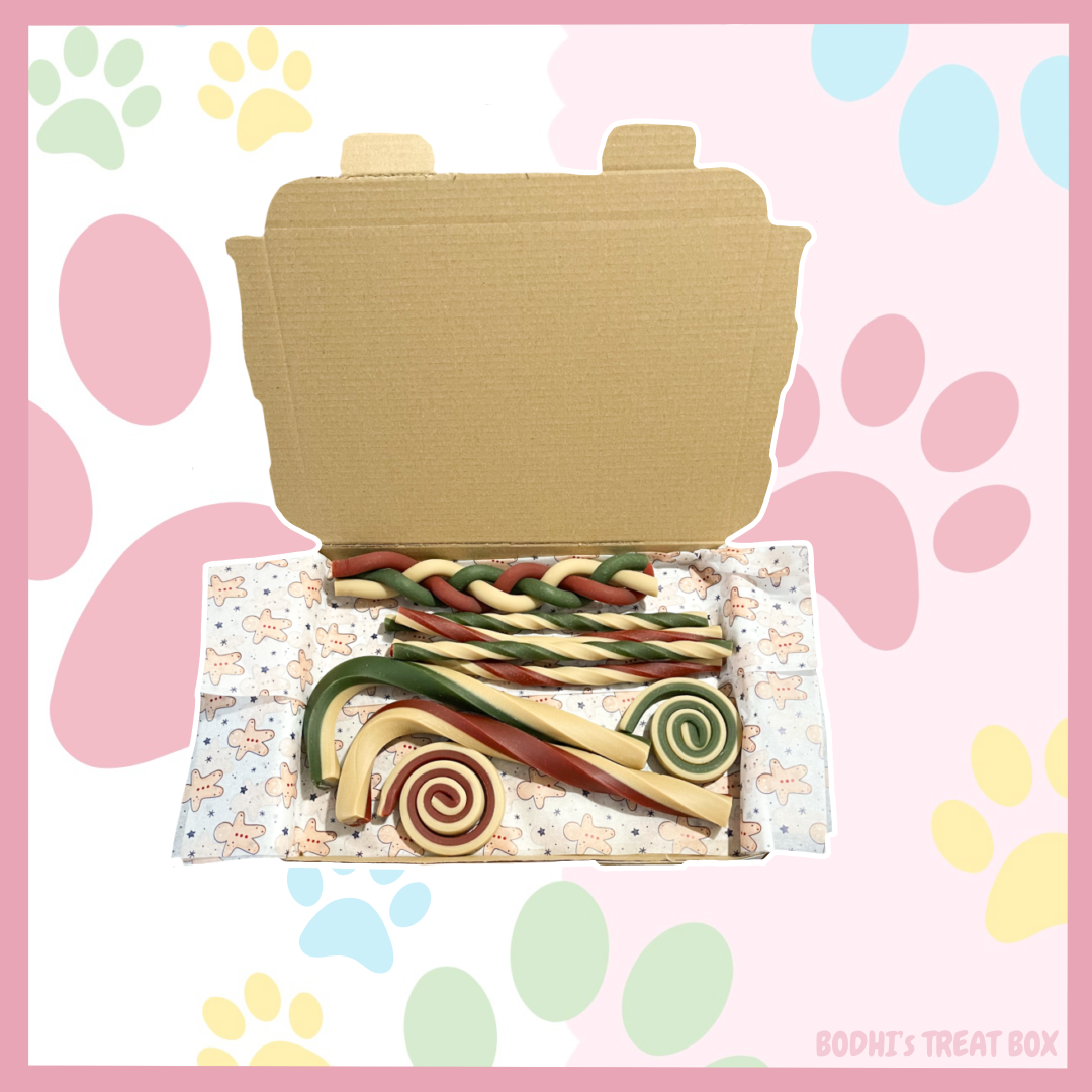 Festive Christmas Veggie Treat Box 🎄| Includes 9 chews!