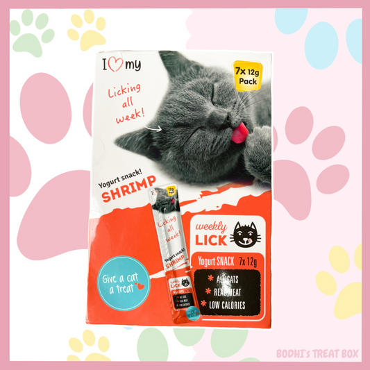 Shrimp Weekly Lick Yoghurt Snacks