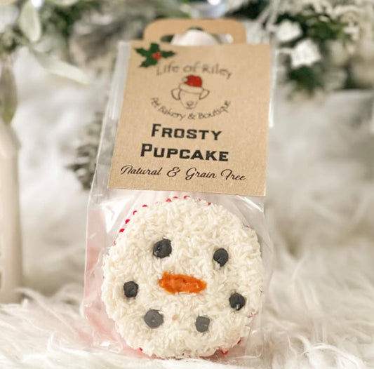 Frosty Snowman pup cake