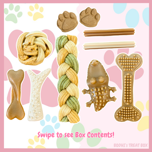 💝 | ‘The Peanut Pup’ Natural Peanut Butter Dog Treat Box - (Includes 18 Treats)