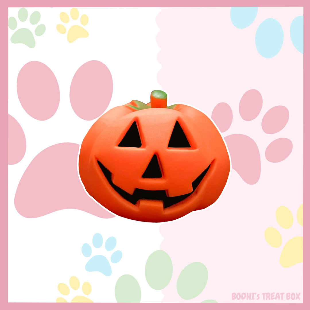 Squeaky Pumpkin 🎃 Dog Ball