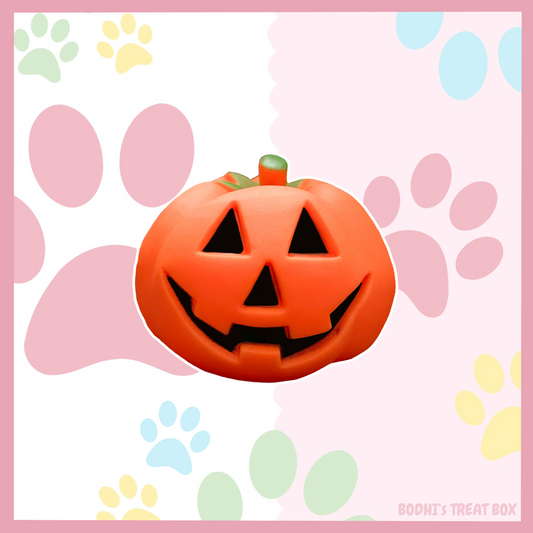 Squeaky Pumpkin 🎃 Dog Ball