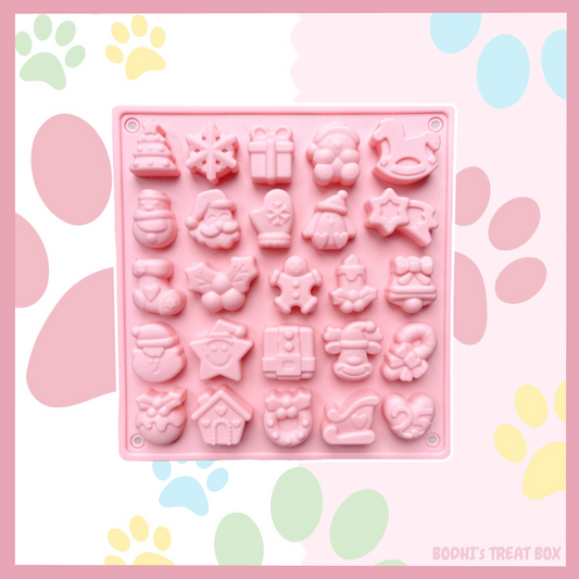 Pink Christmas Enrichment Mould 🎄