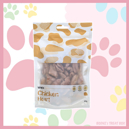🐥 | Waita Freeze Dried Chicken Hearts - 40g Bag