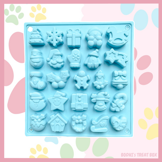 Blue Christmas Enrichment Mould 🎄