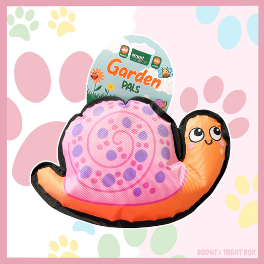 🐌 | Garden Pals Snail - Large Squeaky & Crinkly Dog Toy