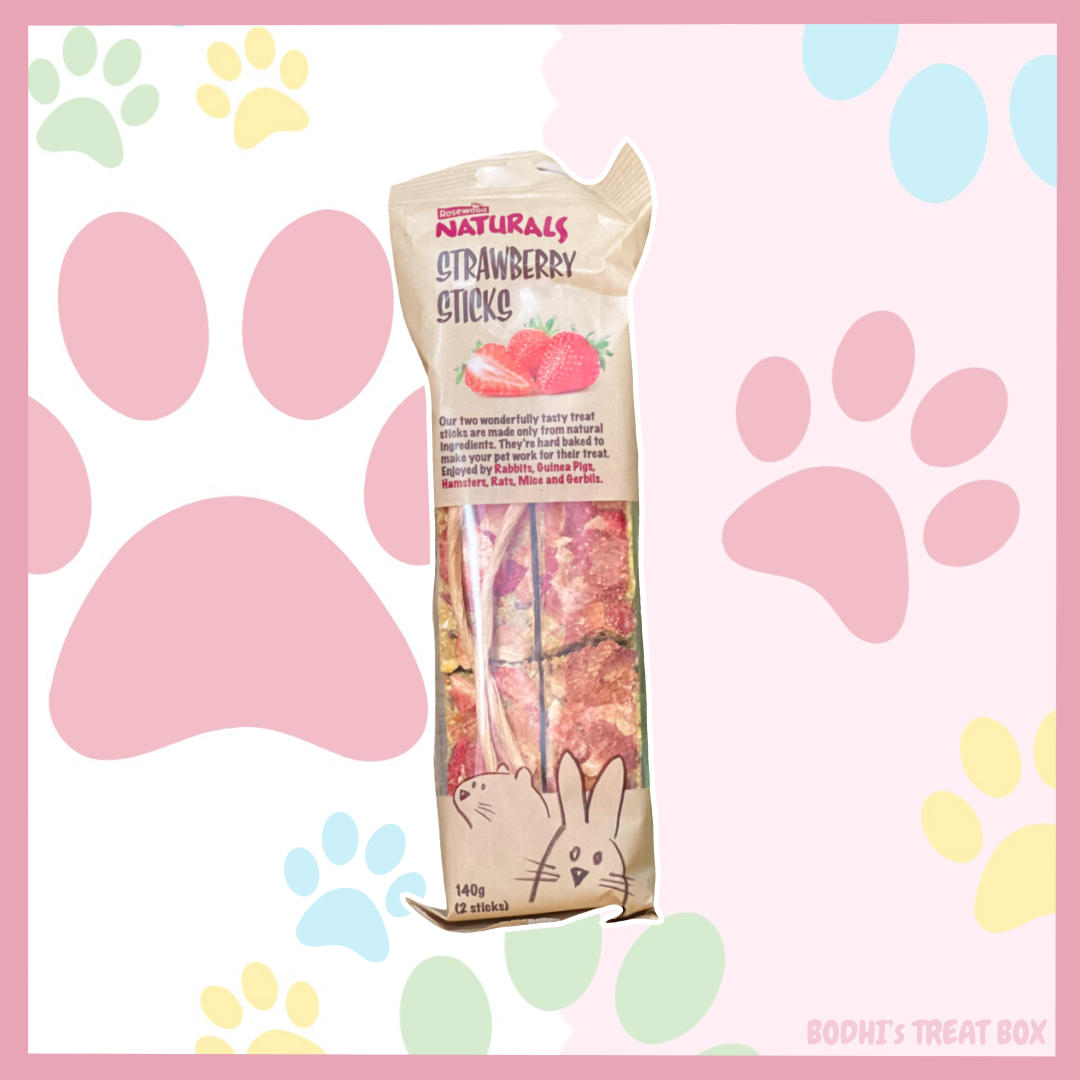 💛 | Rosewood Borden Break Strawberry Sticks - 120g Bag (2 Sticks)