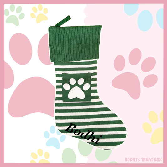 Personalised Green Christmas Stocking 🎄