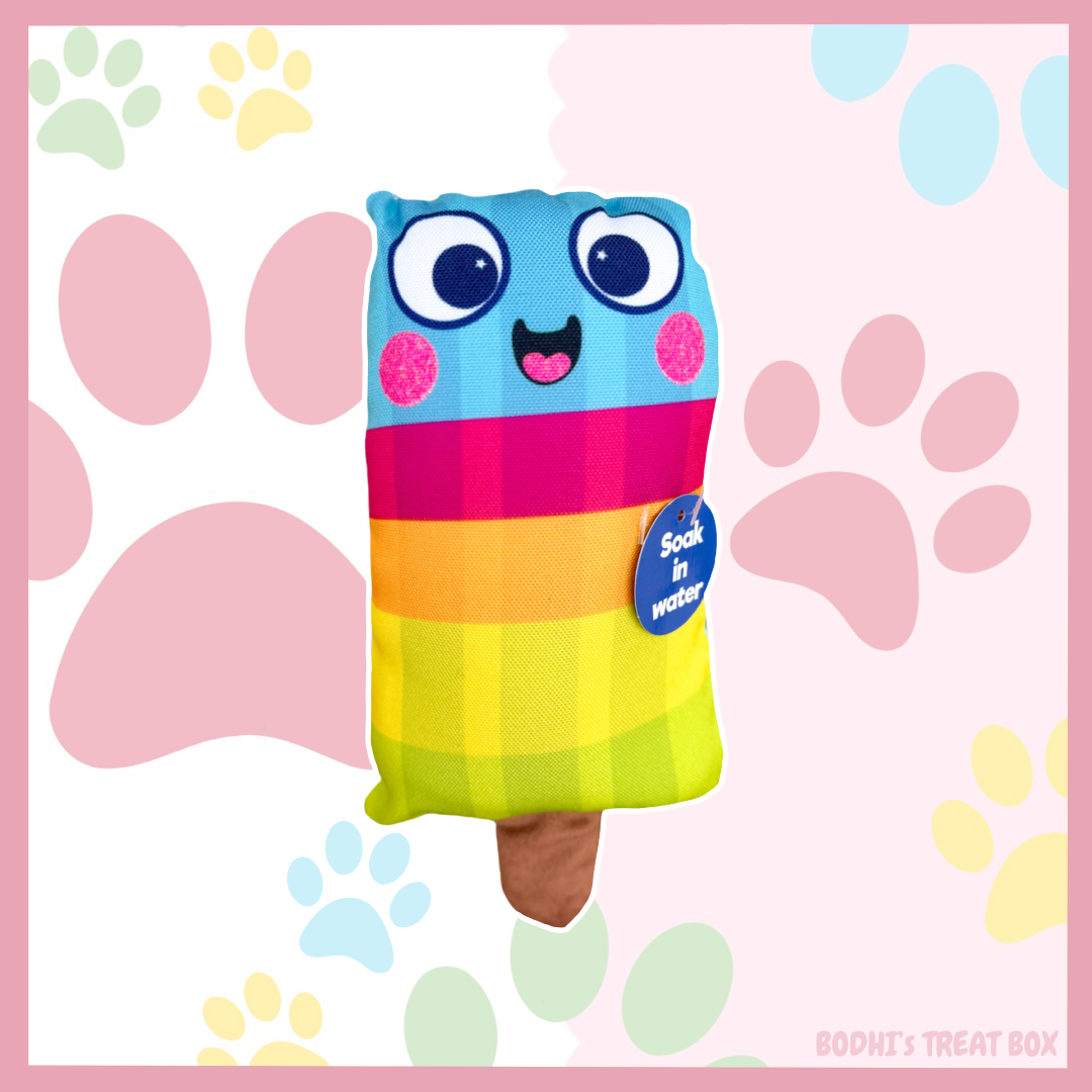 🐶💦 | Larry the IceLolly - Hydrating Squeaky Dog Toy