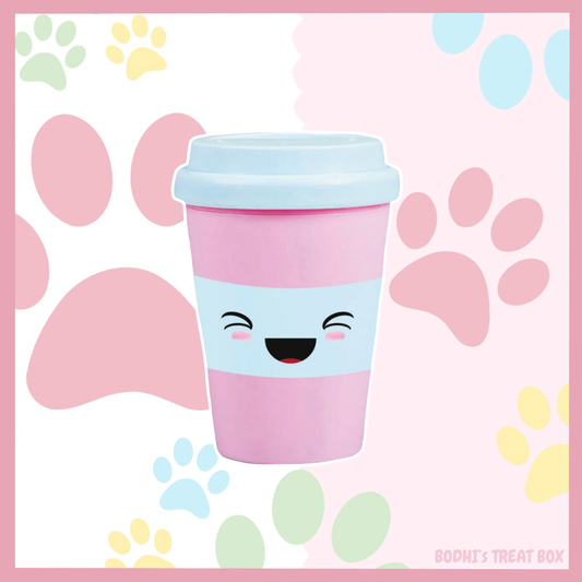🐶 | Squeaky Latex Coffee Cup Dog Toy