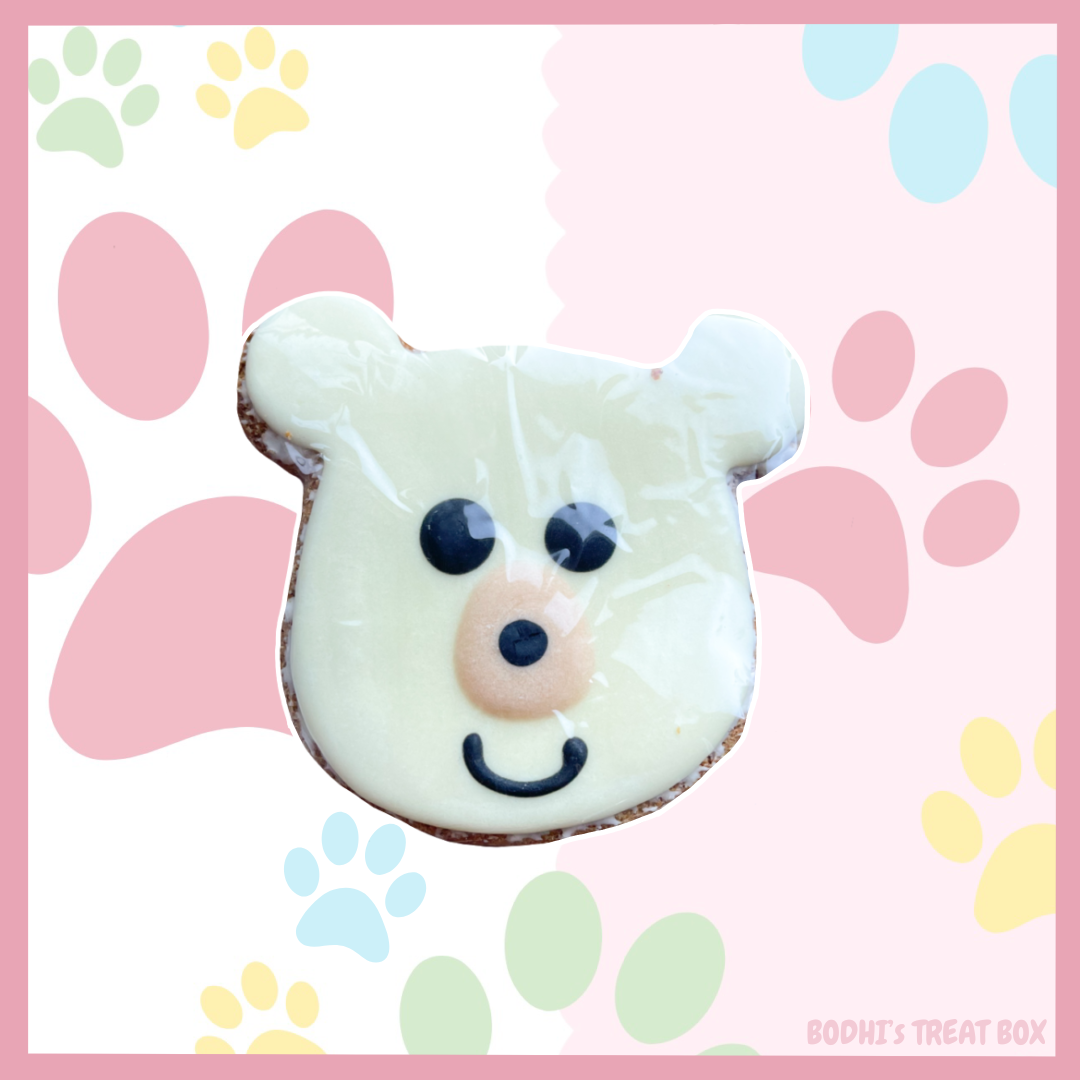 Large White Polar Bear Iced Biscuit 🎄| Nelson’s Treats