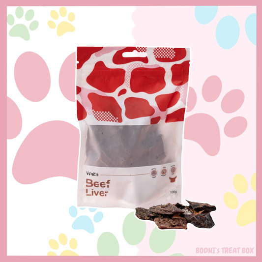 Waita Air-Dried Beef Liver - 100g Bag