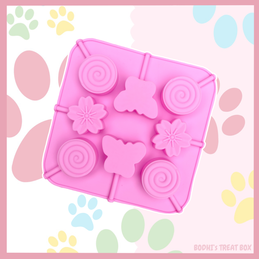 🌸 | Flower & Butterfly Lollipop Enrichment Mould
