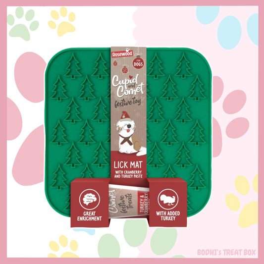 Christmas Tree LickMat with Turkey & Cranberry Paste 75g 🎄