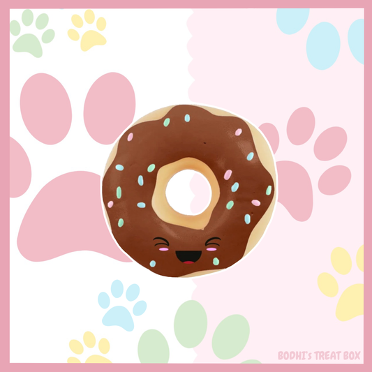 🐶 | Squeaky Latex Donut Dog Toy
