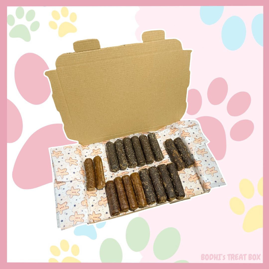 Bodhi’s Festive Sausage Treat Box 🎄| Includes 18 mini Christmas sausages