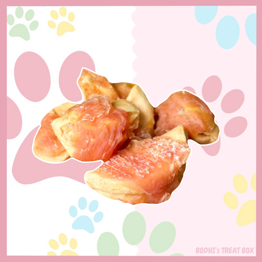 🐥🍎 | Apple chunks wrapped in Chicken breast - 80g Bag
